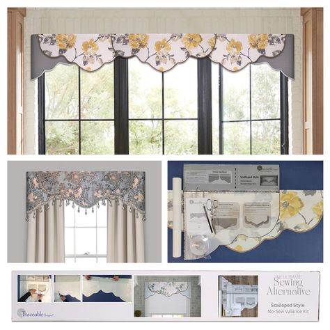 Burlap valance