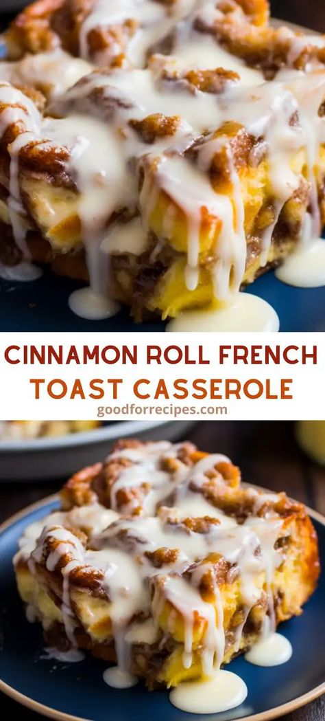 Cinnamon Roll French Toast Casserole, Cinnamon Roll French Toast Bake, French Toast Casserole Easy, Cinnamon Roll French, Cinnamon Roll French Toast, Cinnamon Roll Bake, French Toast Casserole Recipes, French Toast Breakfast, Cinnamon French Toast