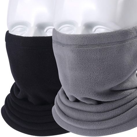 AXBXCX Neck Warmer Gaiter - Windproof Ski Mask - Cold Weather Face Motorcycle Mask Thermal Scarf Winter for Running Snowboarding Fishing Hunting Off-Roading Black + Gray Skiing Gear, Power Rangers Cosplay, Motorcycle Mask, Mermaid Hat, Sunglasses Men Vintage, Mens Cashmere Scarf, Winter Face, Tube Scarf, Snowboarding Outfit