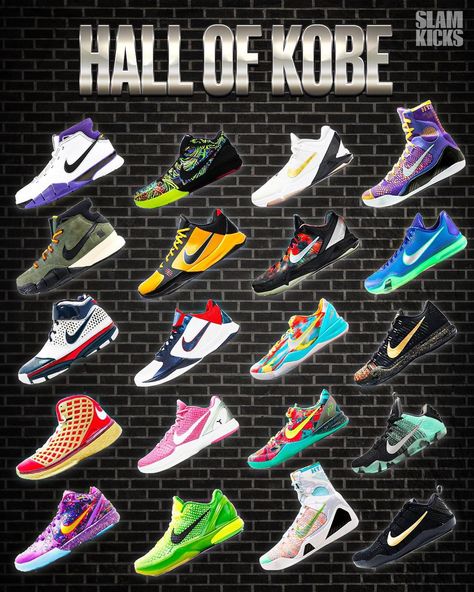 All Kobe Shoes, Zapatillas Nike Basketball, Kobe Sneakers, Nba Shoes, Nike Basket, Kyrie Irving Shoes, Crazy Sneakers, Bb Shoes