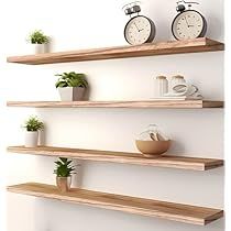 Install Floating Shelves, Brown Floating Shelves, Decor Floating Shelves, Rustic Wood Floating Shelves, Shelves For Bedroom, Drywall Anchors, Shelves For Wall, Wooden Bedroom, Rustic Floating Shelves