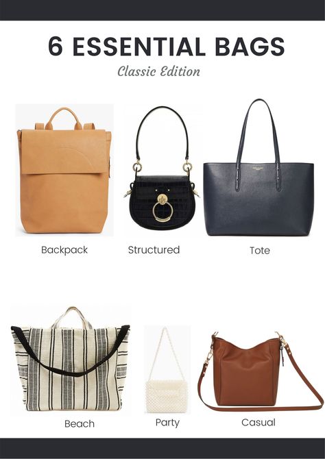 Essential Handbags Capsule Wardrobe, Capsule Bags Wardrobe, Bags Capsule Wardrobe, Capsule Wardrobe Handbags, Capsule Purse Collection, Handbag Capsule Wardrobe, Purse Capsule Wardrobe, Capsule Handbag Collection, Capsule Bag Collection