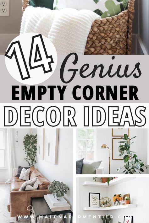 14 Creative Living Room Corner Decor Ideas To Spice Up Your Space Decor For Corners Of Living Room, Decor For Corner Wall Space, Master Bedrooms Decor Corner, Corner Space Ideas Dining Room, Small Corner Bedroom Decor, Corner Design Ideas Living Room, How To Decorate A Corner In Dining Room, Decor In Corner Of Living Room, Corner Wall Decor Dining Room