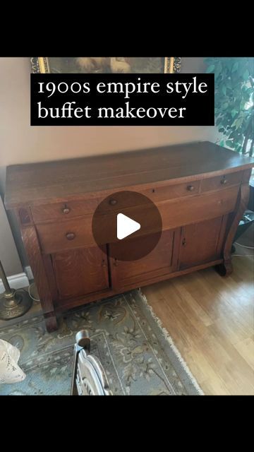 Buffet Table Refinishing Ideas, How To Make Furniture Look Antique, Restore Antique Furniture, Buffet Redo Before After, Empire Buffet Makeover, Restoring Antique Furniture, Restoring Old Furniture Wood, Refinish Antique Furniture, Redo Buffet Cabinet