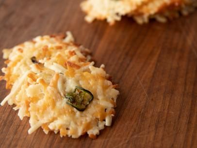 Jalapeño Cheese Crisps Recipe | Ree Drummond | Food Network Jalapeno Cheese Crisps, The Pioneer Woman Recipes, Food Network Recipes Pioneer Woman, Crisps Recipe, Ree Drummond Recipes, Jalapeno Cheese, Cheese Crisps, Low Carb Appetizers, Pioneer Woman Recipes