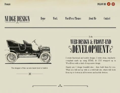 Retro Web Design Inspiration Nudge Design Vintage Websites, Retro Website, Vintage Website Design, Vintage Web Design, Vintage Website, Web Design Examples, Free Web Design, Squarespace Web Design, Squarespace Design