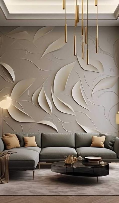 Futuristic Facade, Living Room Wall Designs, House Wall Design, Bedroom Interior Design Luxury, Home Hall Design, Wall Panel Design, Wall Panels Bedroom, Wall Texture Design, Bathroom Features