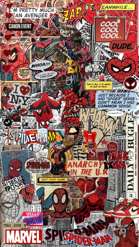 #spiderman #itsv #wallpaper #vintage #quotes #music #movies #coquette #art #books #comics #marvel Punk Background, Marvel Phone Wallpaper, Spiderman Comic Art, Whatsapp Wallpapers Hd, Spiderman Gifts, Spiderman Theme, Image Spiderman, Spiderman Drawing, Spiderman Art Sketch