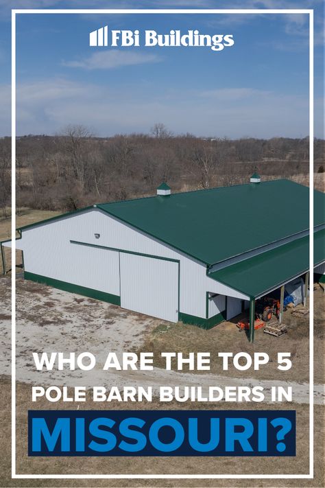 Before you select the cheapest builder for the job, you must also factor in the service your post-frame builder offers, their warranty, and the quality of materials they use. Whether you are looking to build a horse barn, a barndominium, a new warehouse, or an ag machine shed, we have compiled a list of Missouri's top pole barn builders. Pole Barn Builders, Post Frame Construction, Barn Builders, Building A Pole Barn, Post Frame, Horse Barn, Pole Barn, Barndominium, Learning Centers