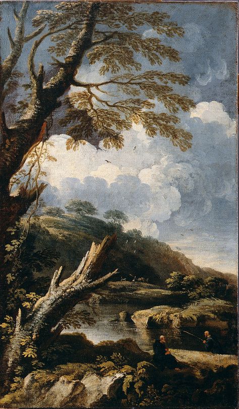 Salvator Rosa - Wikiwand Salvator Rosa, Monk Fish, Century Painting, Spiritual Values, Italian Baroque, Baroque Art, Baroque Style, The Monks, Handmade Oil