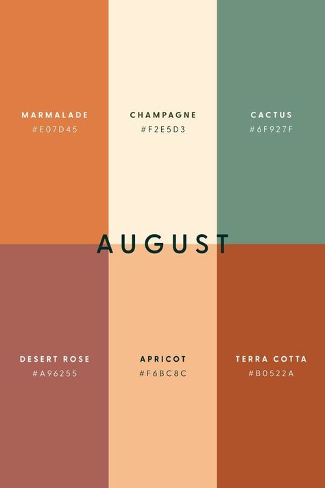 august color scheme - Google Search August Palette, Fonts Style, August Colors, Flat Color Palette, Color Design Inspiration, Hex Color Palette, Woodworking Logo, Color Schemes Colour Palettes, Good Color Combinations