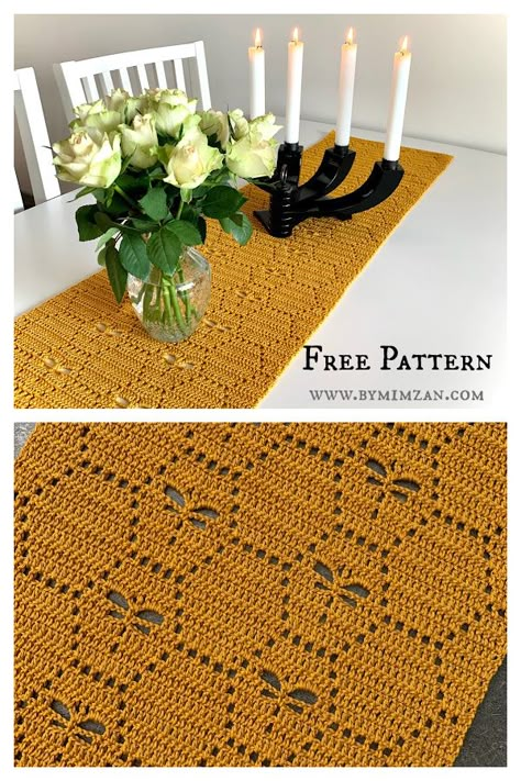 Fiery Dragonflies Table Runner Free Crochet Pattern Crochet Star Table Runner Free Pattern, Crochet Table Runner Free Pattern Oval, Filet Crochet Table Runner Pattern, Crochet Pattern Tablecloth, Crochet Runner Rug, Crochet Hexagon Table Runner, Free Table Runner Patterns Crochet, Crochet Rustic Table Runner Free Pattern, Table Runner Pattern Crochet Free