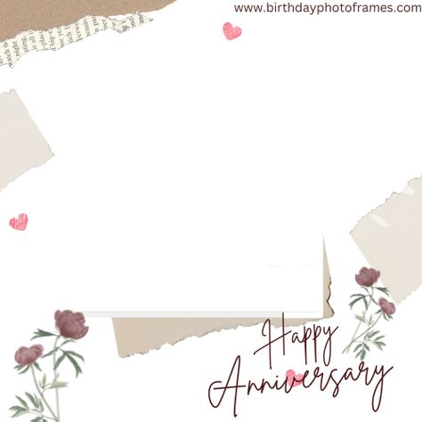 Celebrate your special day with a personalized touch! Create a stunning happy anniversary greeting card with photo edit. Add a couple's photo, and choose from our beautiful heart and roses decorations. Perfect for couples near and far. Cherish the moment with this unique happy anniversary card. Happy Anniversary Photo Template, Happy Anniversary With Photo, Happy Wedding Anniversary Template, Happy Anniversary Template, Happy Anniversary Photo Frame, Cute Anniversary Cards, Happy Anniversary Hubby, Anniversary Card Design, Anniversary Template