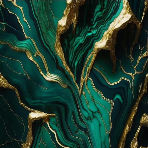 A green marble wallpaper that says gold ... | Premium Photo #Freepik #photo #turquoise #marbled #malachite #marbling Gold Green Wallpaper, Blue Marble Wallpaper, Tapete Gold, Marble Iphone Wallpaper, Green Veins, Dark Green Aesthetic, Canvas Painting Tutorials, Marble Background, Marble Wallpaper