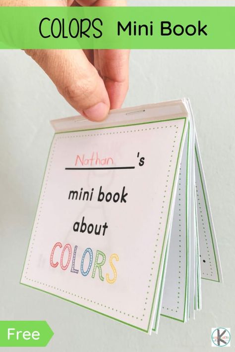 Printable Kindergarten Books, Printable Books For Preschool, Colors Free Printable Preschool, Learning Colors Preschool Crafts, Colour Kindergarten Activities, Color Books Preschool, Preschool Crafts Colors, Mini Books Free Printable, Learning About Colors Preschool