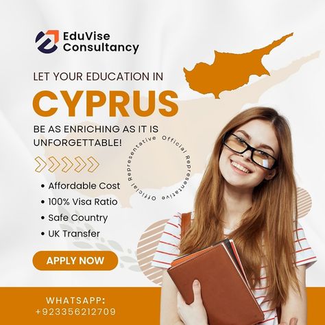 Dreaming of studying in Europe? 🌍 Study in Cyprus 🇨🇾 with affordable tuition fees and excellent opportunities! We are the official representatives—guiding you every step of the way! 📩 Contact us today to start your journey! #EduViseConsultancy #StudyInCyprus #AffordableTuition #StudyAbroad #InternationalEducation #CyprusUniversities #GlobalOpportunities #StudyInEurope #StudentSupport #StudyVisaExperts #HigherEducation #DreamBigWithEduVise #YourEducationPartner #StudyAbroadConsultants Tuition Fees, Study Abroad, Higher Education, Cyprus, To Start, How To Apply, Contact Us