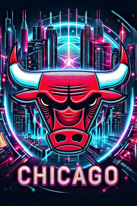 #NBA #Chicago #Bulls #2024 #Logo #Cyberpunk Chicago Bulls Wallpapers, Celtics Wallpaper, Basketball Pics, Bull Images, Designs Background, Bulls Wallpaper, Lebron James Wallpapers, 2024 Logo, Nba Bulls