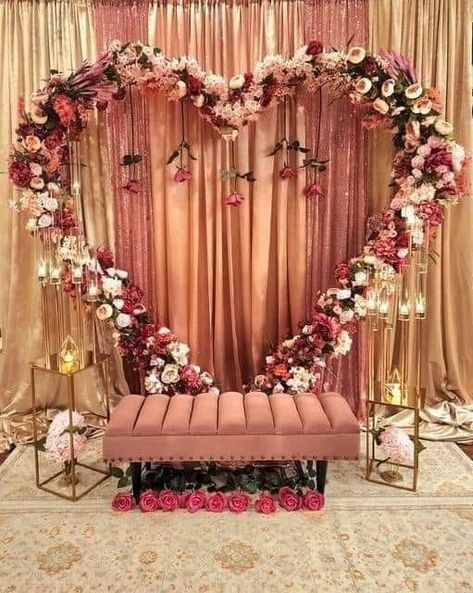 Valentines Photo Booth, Curtains Backdrop, Creative Photography Logo, Mehendi Decor Ideas, Living Room Wall Designs, Azul Serenity, Engagement Decor, Wedding Stage Design, Tiffany Wedding