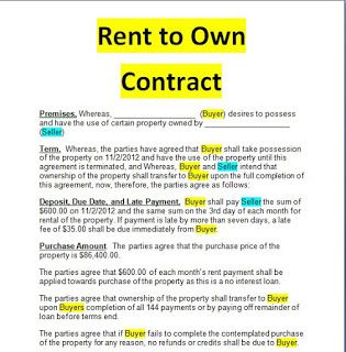 Lease To Own Contract Template from i.pinimg.com