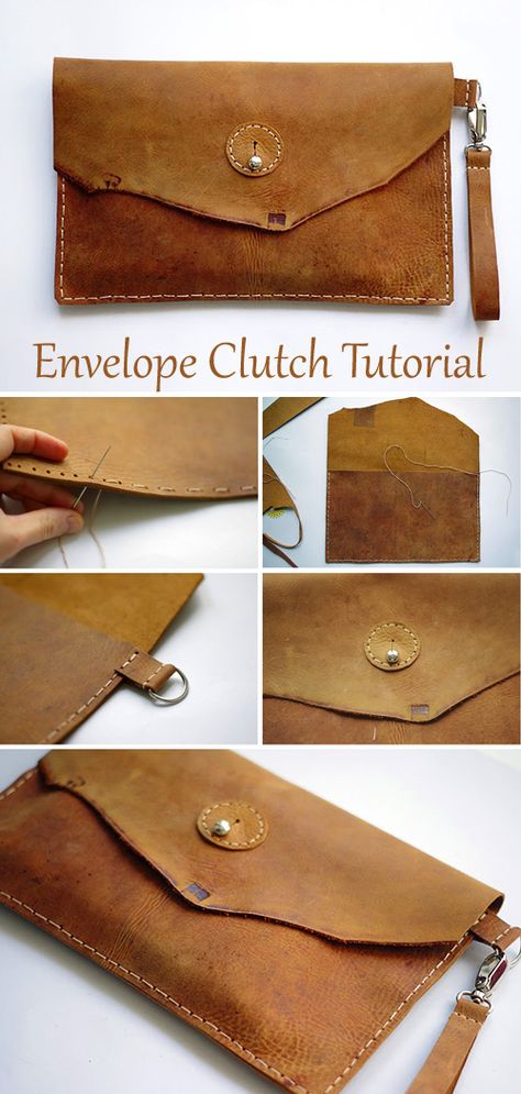 Diy Leather Clutch Free Pattern, Suede Purse Pattern, Simple Leather Pouch, Simple Leather Purse Pattern, Pattern For Leather Bag, Leather Envelope Pattern, Small Leather Purse Pattern, Leather Envelope Wallet, How To Make A Leather Purse