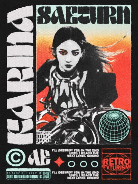 aespa poster edit graphic design acid 90s Poster Art, Grunge Y2k Design, Sprobuj Y2k Graphic Design, Hyperpop Graphic Design, Artwork Design Poster Kpop, Threshold Graphic Design, Goth Design Graphic, Acid Design Poster, Anti Design Graphic Poster