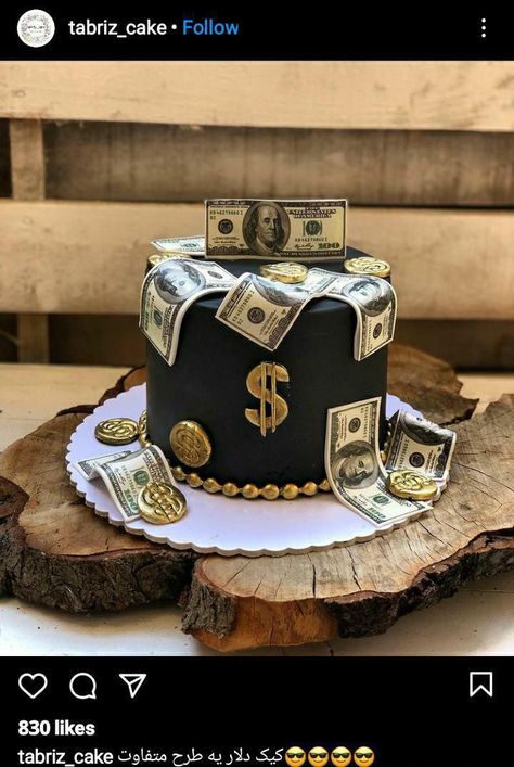 Dolar Cake Ideas, Buchona Birthday Party, Dollar Cake Design, Birthday Cake For Men Husband Unique, Birthday Cake With Money, Money Birthday Cake For Men, Money Cake Ideas For Men, 30 Birthday Cake For Men, Money Themed Cake