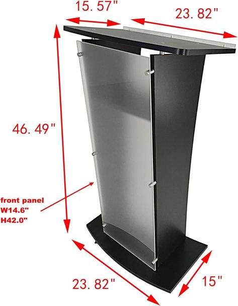 Amazon.com : Acrylic Church Podium Pulpit Debate Conference Lectern Plexiglass Lucite Black Wood Shelf Cup Holder on Wheels 1803-5-BLACK : Office Products Church Pulpit, Dice Design, Podium Design, Bathroom Furniture Modern, Church Furniture, Church Design, Wood Shelf, Furniture Modern, House Designs Exterior