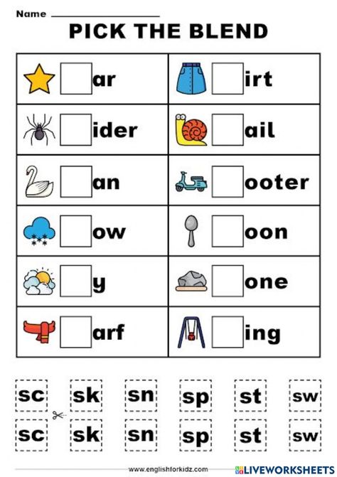 Consonants Blends Worksheets, S Blend Worksheet, Diagraphs And Blends Worksheets, Constant Blends, Diagraph Worksheets, Phonics Blends Worksheets, Consonant Blends Worksheets, Digraphs Worksheets, Blends Activities