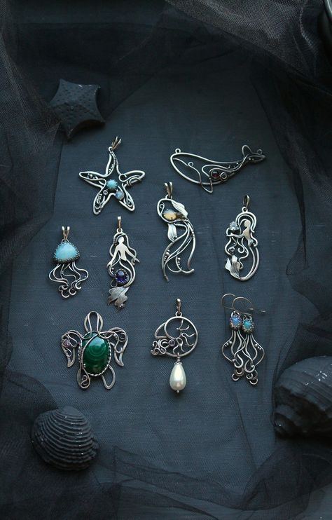 Wire Projects, Ocean Collection, Crafty Fox, Wire Wrap Jewelry Designs, Wire Wrapped Jewelry Diy, Wire Wrapped Jewelry Tutorials, Ocean Crafts, Wire Jewelry Designs, Stone Wrapping