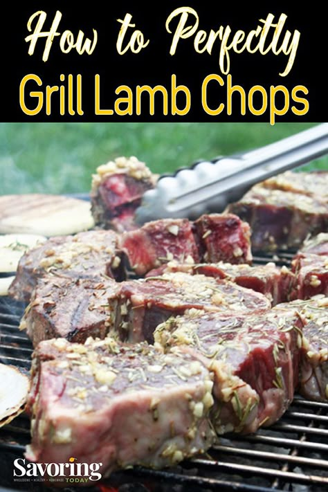 Lamb Chop Steak Recipes, How To Cook Lamb Chops On The Grill, Blackstone Lamb Chops, How To Grill Lamb Chops, Grilling Lamb Chops, Grilled Lamb Shoulder Chops, Grilled Lamb Loin Chops, Grilled Lamb Chops Recipe, Lamb Loin Chop Recipes Grilled