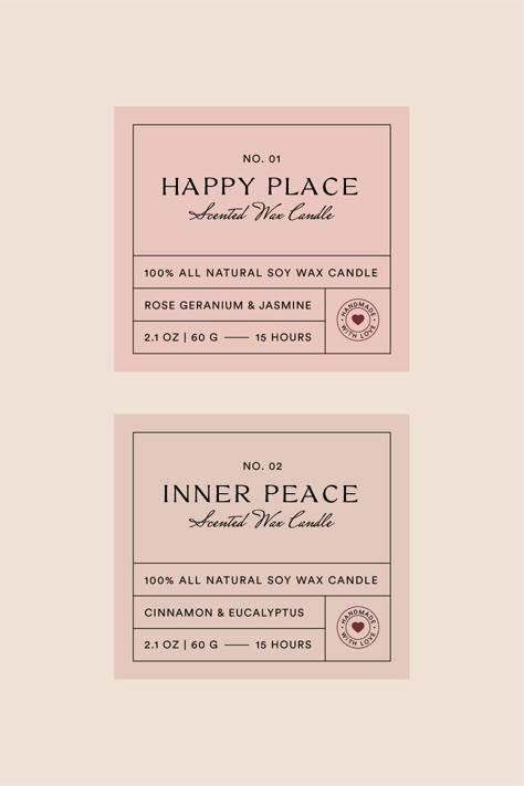 Modern Candle Label, Scented Candle Label Design, Candle Lable Designing, Cool Label Design, Scented Candles Design, Candle Label Design Ideas, Cute Label Design, Candles Design Ideas, Luxury Label Design