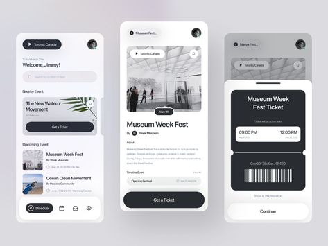 Ui App Design, Uxui Design, Event App, Ui Ux 디자인, Ux App Design, App Design Layout, Card Ui, Mobile App Design Inspiration, App Interface Design