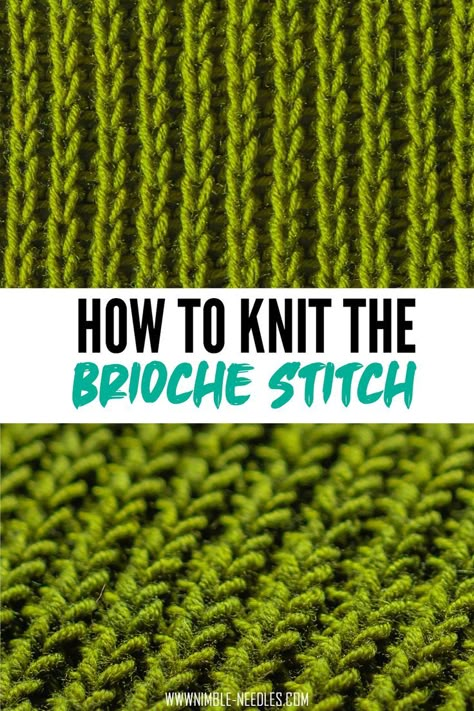 Knitting Beginners, Brioche Knit, Brioche Knitting Patterns, Intermediate Knitting Patterns, Advanced Knitting, Knitting Hacks, Brioche Knitting, Knitting Help, Brioche Stitch