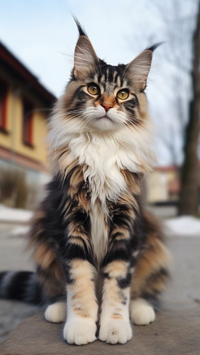 Calico Maine Coon Cat Breed - PICTURES &amp; Maine Coon Calico Cat Overview Gatos Cool, Cat Stevens, British Shorthair Cats, Gorgeous Cats, Cute Cats Photos, Pretty Animals, Calico Cat, Cute Cats And Dogs, Silly Cats