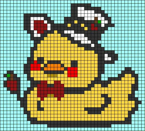 Random Pixel Art, Pixel Art Pattern Characters, Pixel Art Words, Hazbin Hotel Alpha Pattern, Hazbin Hotel Perler Beads, Fallout Pixel Art, Clown Pixel Art, Hazbin Hotel Pixel Art, Calcifer Alpha Pattern