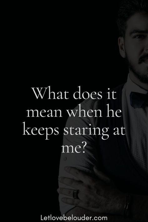 2) He is trying to catch your attention This is one of the most obvious reasons. If this guy is looking to make eye contact with you for a long time, it’s a clear sign of male flirting. He wants to exchange glances with you to establish a d Staring Quotes, Eye Contact Love, Eye Contact Quotes, Want You Quotes, Give Me Attention, Still Waiting For You, Eye Quotes, Flirting With Men, Catch Feelings