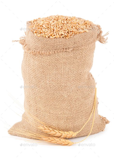 Sack of wheat grains by SeDmi. Sack of wheat grains #AD #wheat, #Sack, #SeDmi, #grains Spicy Turkey Chili, Spicy Turkey, Jute Sack, Art Folio, Wheat Bag, Pics Of Food, Dried Dates, Chili Recipe Turkey, Jar Packaging