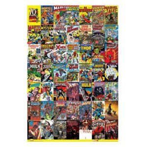 Marvel Comics (70th Anniversary Collage) Art Poster Print Avengers Aesthetic, Marvel Inhumans, Poster Marvel, Avengers Quotes, Avengers Pictures, Avengers Imagines, Marvel Comics Covers, Avengers Cast, Comic Cover