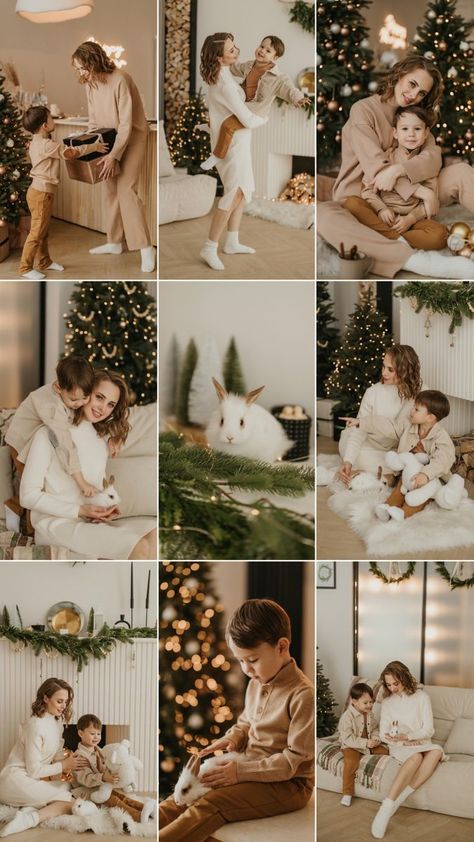 Фотограф Christmas Holiday Family Photos, Indoor Holiday Mini Sessions, Christmas Mini Sessions Indoor Family, Christmas Studio Pictures, White Christmas Background Photoshoot, Light And Airy Christmas Photos, Christmas Shoot Ideas Family Pictures, Family Christmas Pictures Studio Mini Sessions, Boho Christmas Photoshoot Studio