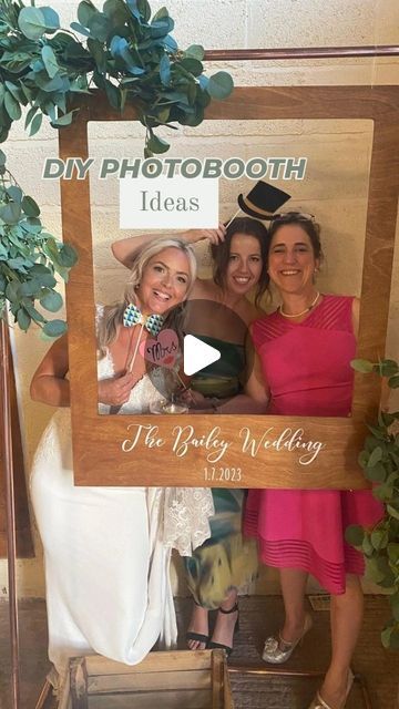 Nicola | Creator of wedding planning tools on Instagram: "The best bit? ⬇️

A DIY photobooth is loads cheaper than hiring one 👌

And you get to keep it all day or all weekend - perfect for a DIY weekend wedding 💒

You can literally just use an old frame - go to a car boot sale and buy an A1 picture and take the middle out.

Buy a set of cardboard props and you can create one for about a tenner 

Or spend a bit more, make a frame, personalise it and collect some props (the more random the better!)

So many possibilities and SO much fun. I've seen some cracking photos from DIY Booths 📸

📌 Save this post for inspo
📲 Send to your OH for ideas 

#diyphotobooth #weddingphotobooth #funwedding #weddingideas ##weddingentertainment #diywedding #engaged ##bridetobe2025" Photobooth Frame Ideas, Photobooth Diy, Diy Booth, Cardboard Props, Make A Frame, Diy Photobooth, Diy Photo Booth Props, Car Boot Sale, Wedding Photo Booth Props