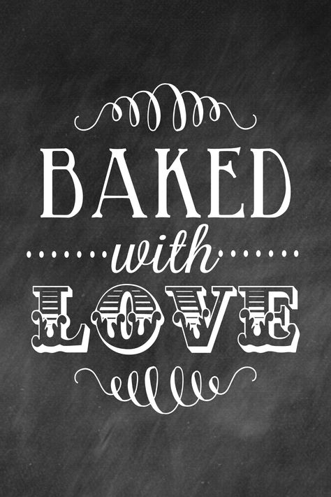 Lámina "Baked with love" de #LilLuna Baking Quotes, Cake Quotes, Baked With Love, Bakery Decor, Bakery Shop, Food Quotes, Cookie Gifts, Canvas Gift, Bake Sale