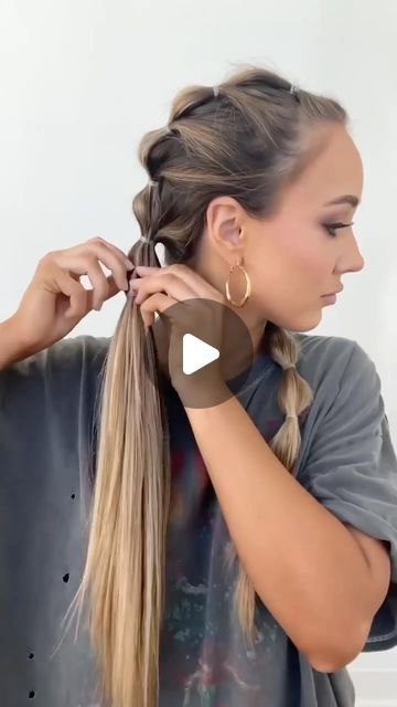 Cute Hair Styles For Long Hair Easy, Easy Hair Styles Braids, Hair Styles For Long Hair Tutorials, Pletenice Za Kosu, Long Hairstyle Women, Daily Hairstyles For Long Hair, Diy Braided Hairstyles, Long Hair Simple Hairstyles, Long Hair Dos