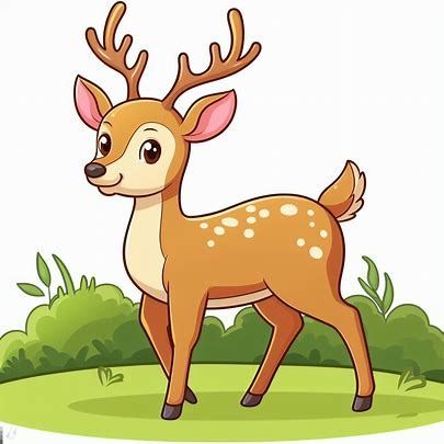 single deer cartoon clipart images - Pencipta Imej daripada Microsoft Bing Deer Cartoon Images, Clip Art Deer, Deer Images Pictures, Cute Deer Pictures, Animals Clipart For Kids, Animals Cartoon Images, Cute Deer Drawing, Free Cartoon Images, Deer Craft