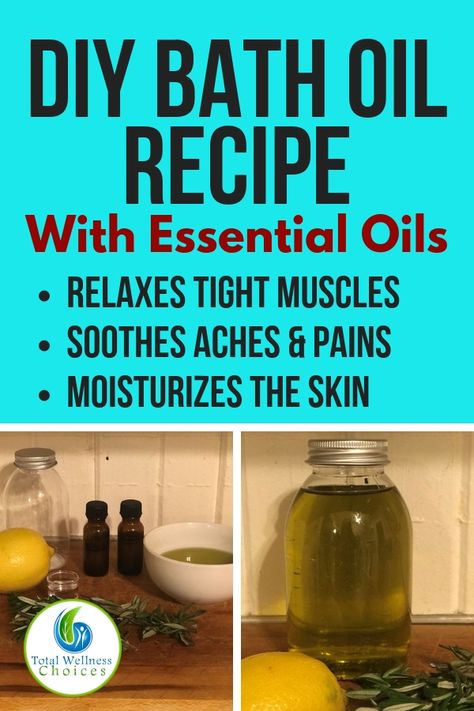 Homemade Bath Oil, Bath Oil Recipe, Diy Bath Oil, Body Butter Vs Lotion, Back Pain Massage, Craft Heart, Diy Massage, Homemade Moisturizer, Skin Care Routine For 20s