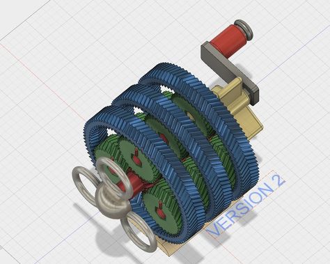 Triple+planetary+gear+16+32+80+by+guytc. Gear Design, Planetary Gear, Pinion Gear, Electronics Projects Diy, Mechanical Design, Cool Tech, Electronics Projects, Design Files, 3d Printer