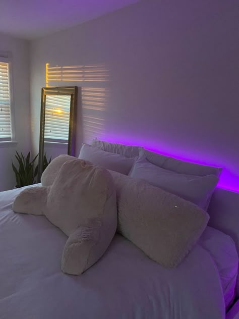 Bedroom Decorating Ideas 2023| Led Lights Bedroom Ideas | Bedroom Makeover | Home Decor Lights Behind Bed, Led Lights Bedroom Ideas, Lights Bedroom Ideas, Led Lights Bedroom, Led Lighting Bedroom, Lights Bedroom, Pinterest Room Decor, Redecorate Bedroom, Teen Bedroom Decor