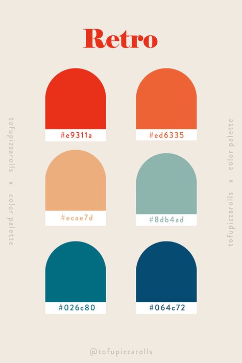 Color Palette Library — Tofu & Pizza Rolls Fall 2023 Graphic Design Trends, Tofu Pizza, Trendy Color Palette, Flat Color Palette, Visuell Identitet, Retro Color Palette, Pantone Colour Palettes, Hex Color Palette, Palette Design