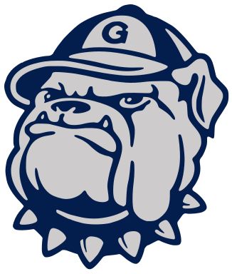 Georgetown basketball. Basketball Mascot, Expand Your Mind, Bulldog Tattoo, Bulldog Mascot, Georgetown Hoyas, George Town, Georgetown University, Anniversary Logo, Graphic Poster Art