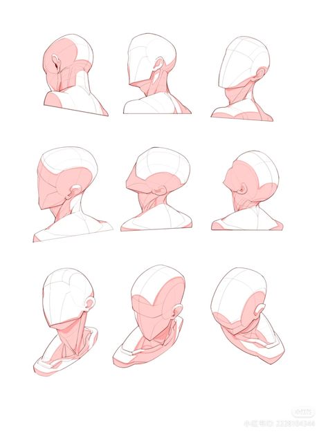 Upward Head Angle Drawing, Over The Shoulder Perspective, Head Angle Drawing Reference, Upper Angle Pose Reference, Head Positions Drawing Reference, Upper Angle Pose, Face Views Angles, Shoulders Up Pose Reference, Face Positions Reference