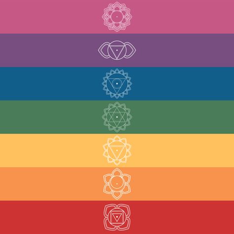 Chakras Aesthetic, Rainbow Color Background, Chakra Tattoo, Chakra Health, Inner Witch, Yoga Chakra, Pooja Room Door, Fabric Board, Chakra Symbols